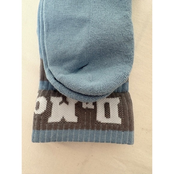 Dr Martens Athletic Logo Crew Socks Medium Large Blue Grey Cotton Blend - Picture 5 of 7